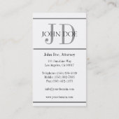 Attorney G Stripe W/W - Available Letterhead - Visitekaartje (Achterkant)