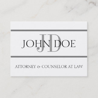Attorney G Stripe W/W oversize card Visitekaartje