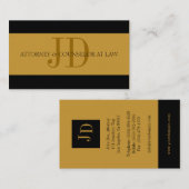 Attorney Gold/Gold - Available Letterhead - Visitekaartje (Voorkant / Achterkant)