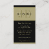 Attorney Golden Banner Visitekaartje (Achterkant)
