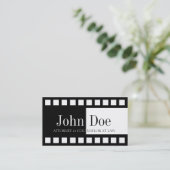 Attorney Half/Half B/W Film Visitekaartje (Staand voorkant)