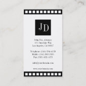 Attorney Half/Half B/W Film Visitekaartje (Achterkant)