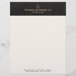 Attorney Justice Scale Black Linen Custom Briefhoofd