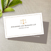 Attorney Justice Scale Visitekaartje