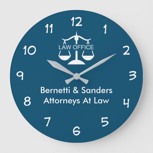 Attorney Kantoor Business Wall Clocks Grote Klok (Voorkant)