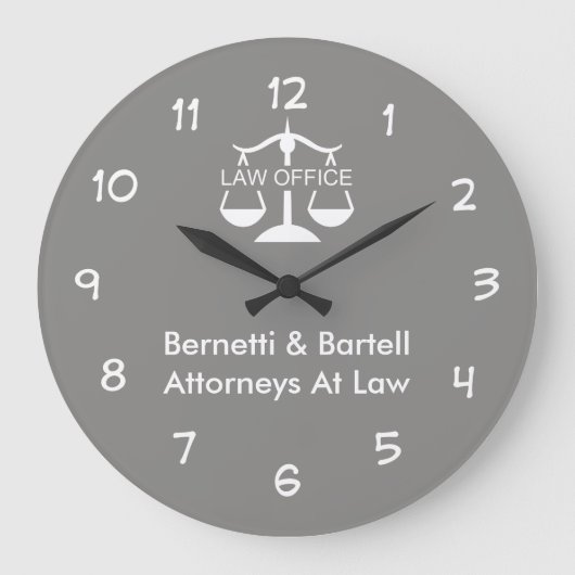 Attorney Kantoor Business Wall Clocks Grote Klok (Voorkant)