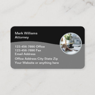 Attorney Law Kantoor Editable Visitekaartjes