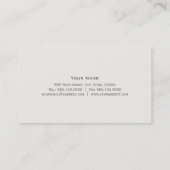 Attorney Law Kantoor Linen Texture Watch (No Line) Visitekaartje (Achterkant)