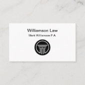 Attorney Law Kantoor Logo Visitekaartjes (Voorkant)