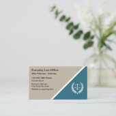 Attorney Law Kantoor Logo Visitekaartjes (Staand voorkant)
