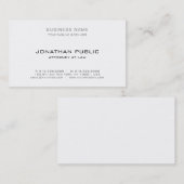 Attorney Law Kantoor Modern Elegant Simple Sjabloo Visitekaartje (Voorkant / Achterkant)