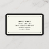 Attorney Law Lawyer Black Scale Professional Visitekaartje (Achterkant)