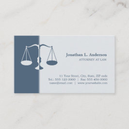 Attorney Lawyer (Blue) Professional visitekaartje