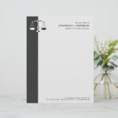 Attorney/Lawyer - Charcoal Gray briefhead Briefhoofd (Staand voorkant)