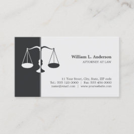 Attorney Lawyer (Gray) Professional visitekaartje