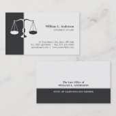 Attorney Lawyer (Gray) Professional visitekaartje (Voorkant / Achterkant)