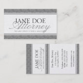 Attorney Lawyer Law Firma Script Blue Marble Platn Visitekaartje (Voorkant / Achterkant)