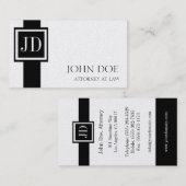 Attorney Lawyer Monogram - Available Letterhead - Visitekaartje (Voorkant / Achterkant)