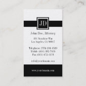 Attorney Lawyer Monogram - Available Letterhead - Visitekaartje (Achterkant)