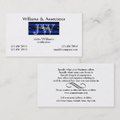 Attorney Lawyer monogram masculine Visitekaartje (Voorkant / Achterkant)