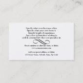 Attorney Lawyer monogram masculine Visitekaartje (Achterkant)