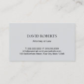 Attorney Lawyer Professional Law Kantoor Visitekaartje (Achterkant)