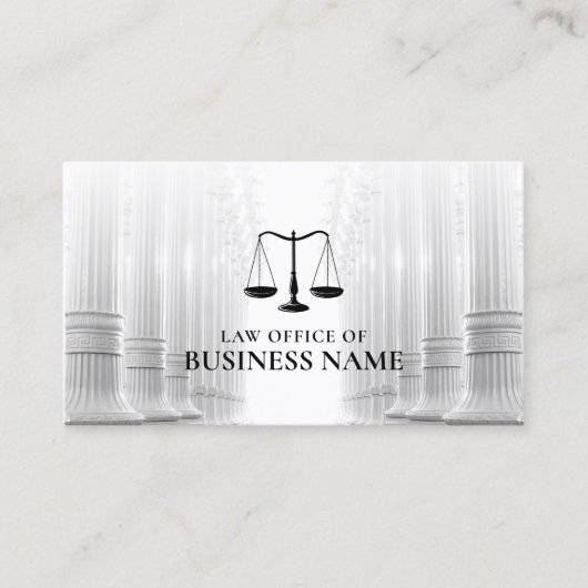 Attorney Lawyer Professional Law Kantoor Visitekaartje (Voorkant)