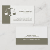 Attorney/Lawyer Professional visitekaartje (Voorkant / Achterkant)