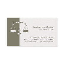Attorney/Lawyer Professional visitekaartje