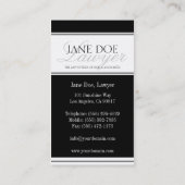 Attorney Lawyer Script - Available Letterhead - Visitekaartje (Achterkant)