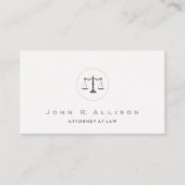 Attorney Lawyer Simple and Elegant Justice Scale Visitekaartje (Voorkant)
