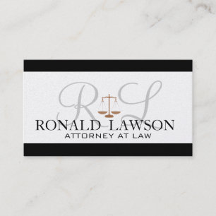 Attorney Lawyer Visitekaartjes Monogram