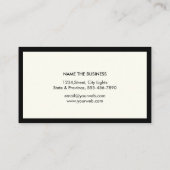 Attorney Legal Lawyer Black Scale Professional Visitekaartje (Achterkant)