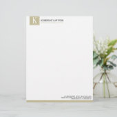 Attorney Letterhead Briefhoofd Sjabloon (Staand voorkant)