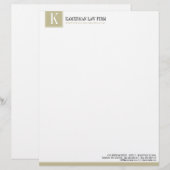 Attorney Letterhead Briefhoofd Sjabloon (Voorkant / Achterkant)