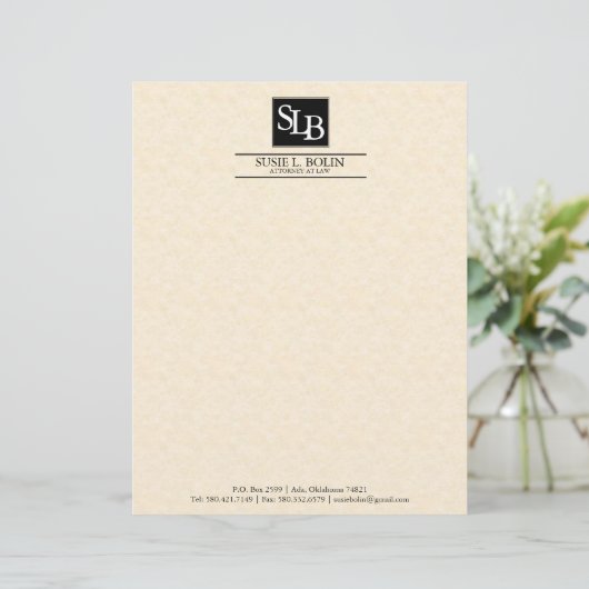 ATTORNEY LETTERHEAD BRIEFHOOFD SJABLOON (Staand voorkant)