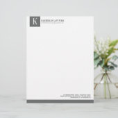 Attorney Letterhead Briefhoofd Sjabloon (Staand voorkant)