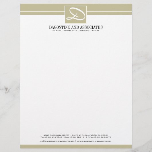 Attorney Letterhead - CUSTOM Briefhoofd (Voorkant)