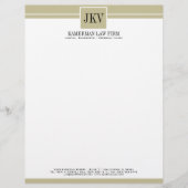 Attorney Letterhead Custom Briefhoofd (Voorkant)