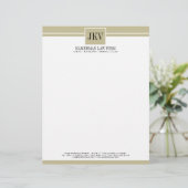 Attorney Letterhead Custom Briefhoofd (Staand voorkant)