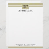 Attorney Letterhead Custom Briefhoofd (Voorkant / Achterkant)