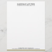 Attorney Letterhead Gepersonaliseerd Briefhoofd (Voorkant)