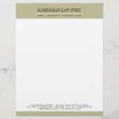 Attorney Letterhead Gepersonaliseerd Briefhoofd (Voorkant)