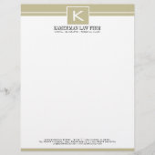 Attorney Letterhead Gepersonaliseerd Briefhoofd (Voorkant)