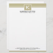 Attorney Letterhead Gepersonaliseerd Briefhoofd (Voorkant / Achterkant)