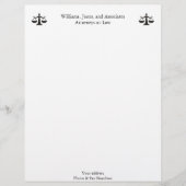 Attorney Letterhead Gepersonaliseerd Briefhoofd (Voorkant)