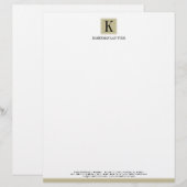 Attorney Letterhead Persoonlijk Briefhoofd (Voorkant / Achterkant)
