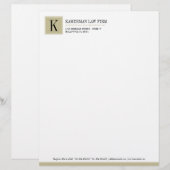 Attorney Letterhead Persoonlijk Briefhoofd (Voorkant / Achterkant)