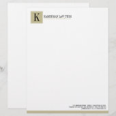 Attorney Letterhead Persoonlijk Briefhoofd (Voorkant / Achterkant)
