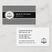 Attorney Logo Professional Visitekaartje (Voorkant / Achterkant)
